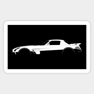 Mercedes-Benz SLS AMG Black Series Silhouette Magnet